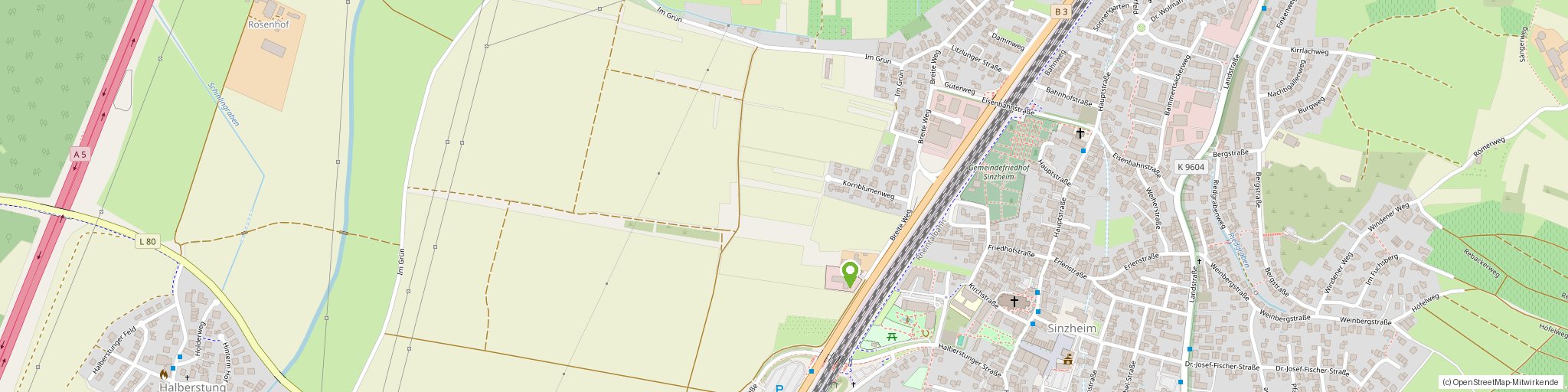 Lage von modernX: Breite Weg 38, 76547 Sinzheim